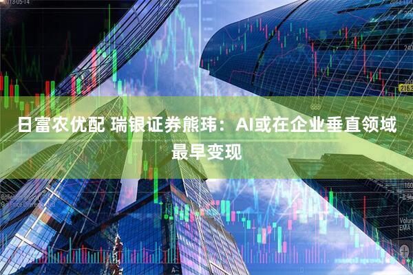 日富农优配 瑞银证券熊玮：AI或在企业垂直领域最早变现